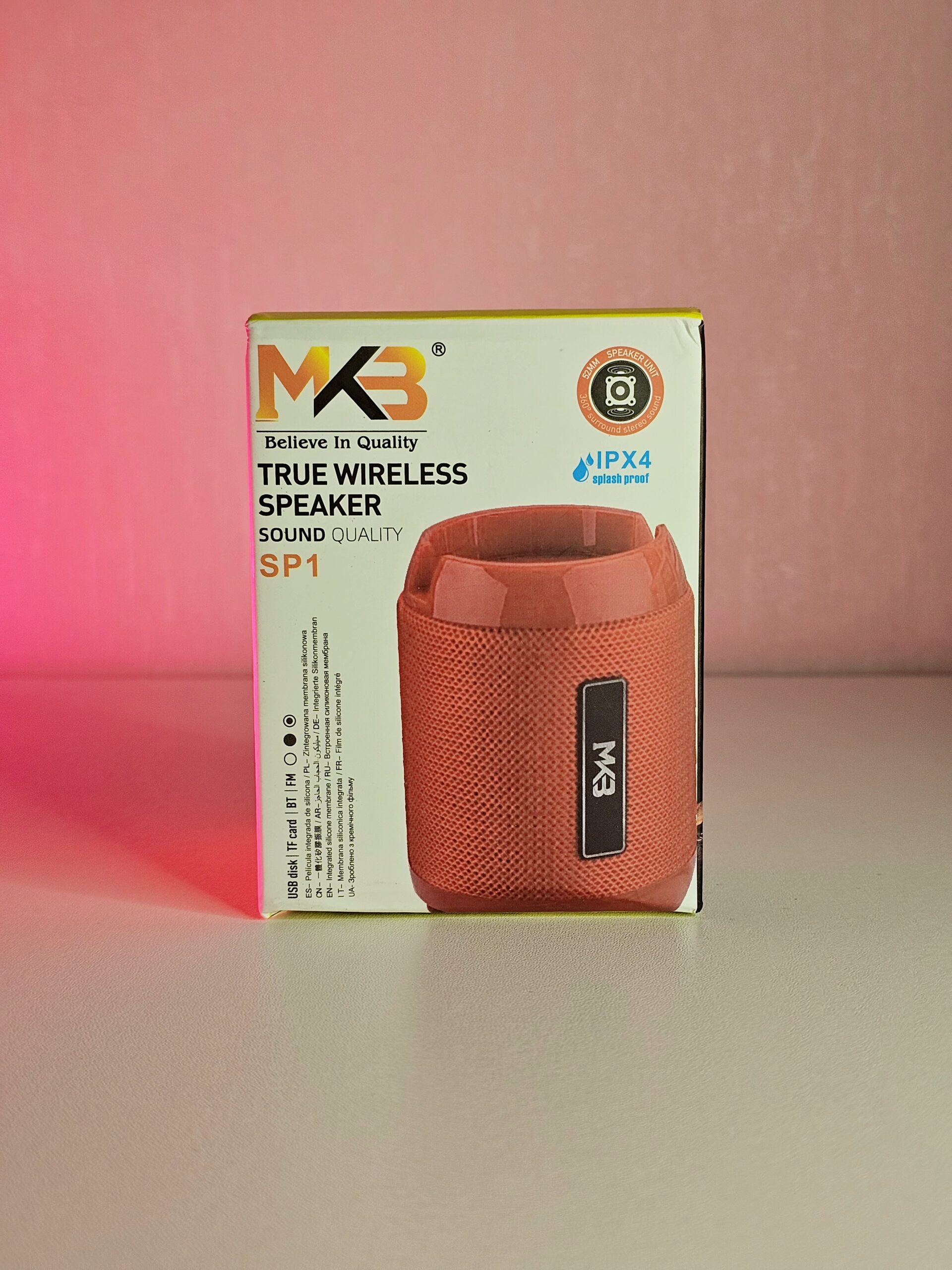 MKB SP1- TRUE WIRELESS SPEAKER – RED - Image 4