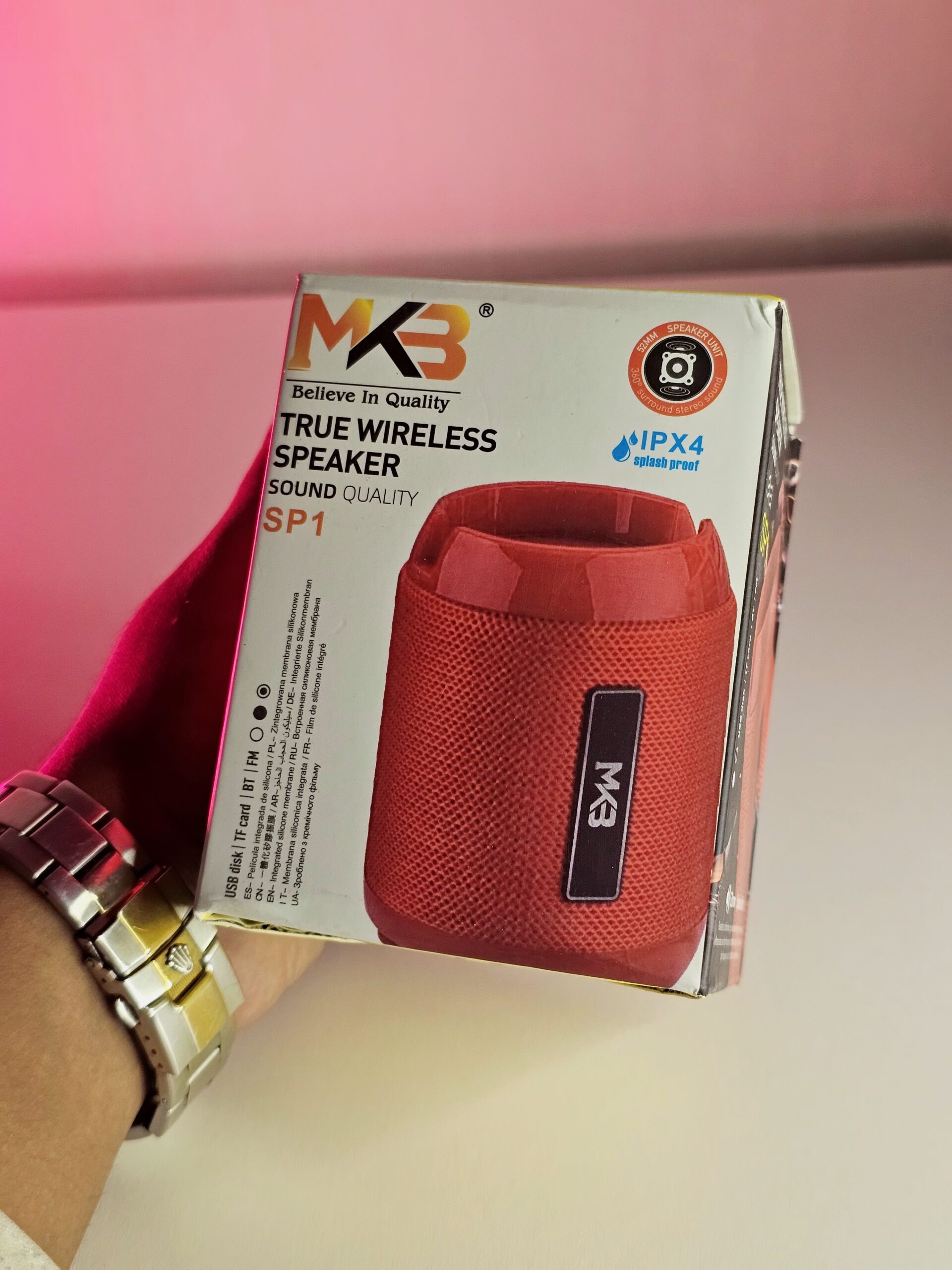 MKB SP1- TRUE WIRELESS SPEAKER – RED - Image 2