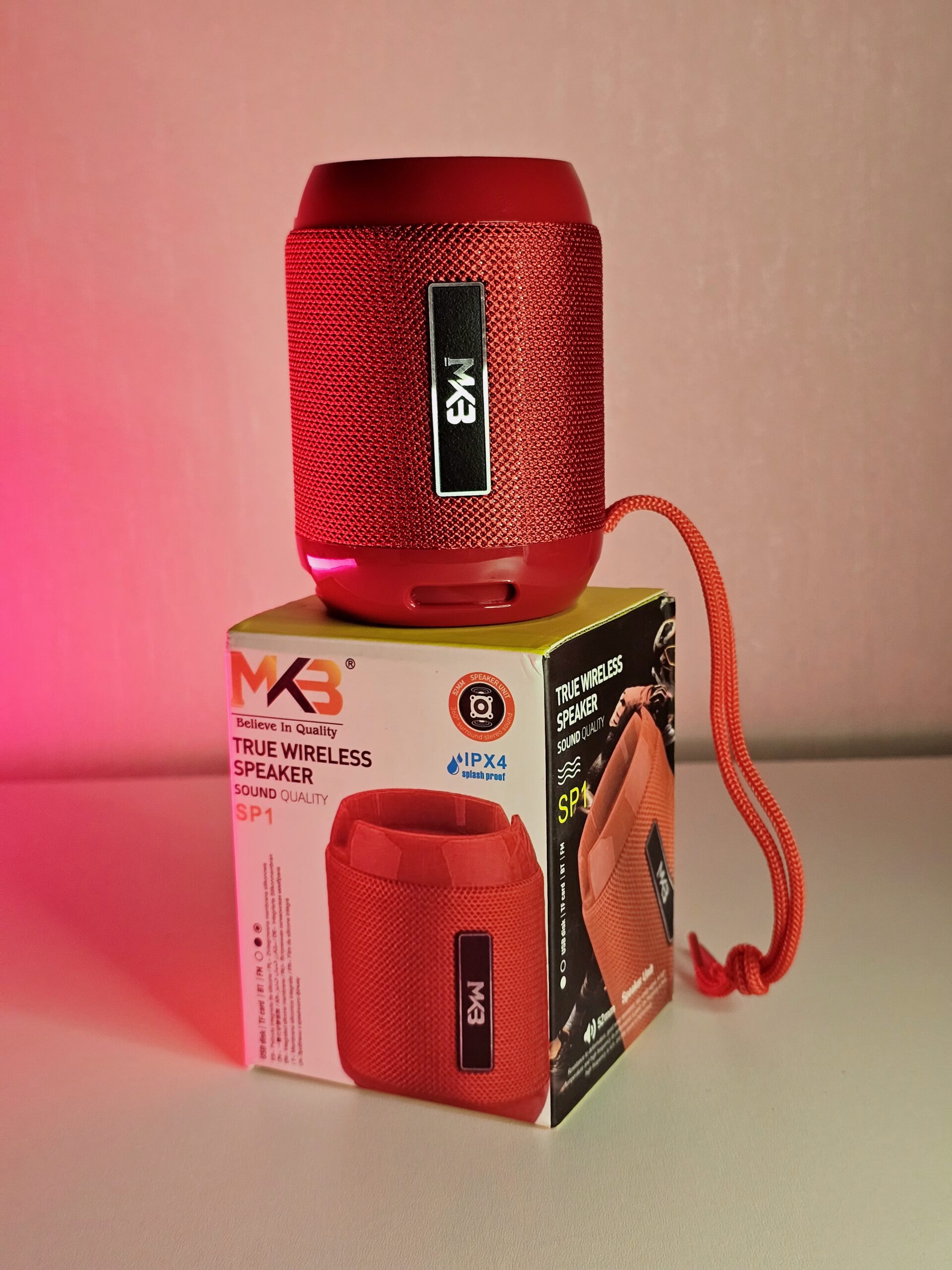 MKB SP1- TRUE WIRELESS SPEAKER – RED - Image 6